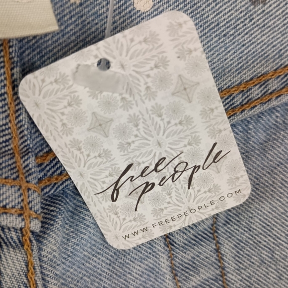 NWT Free People X Tricia Fix One-O-A-Kind Collection Jeans Size Small  $260 - Picture 9 of 10